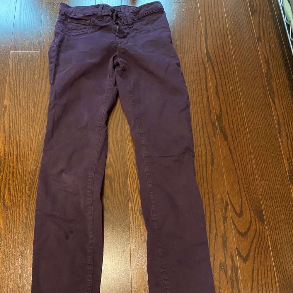 Jbrand Eggplant Colored Jeans